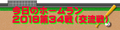 今日のホームラン 2018第34戦(交流戦)