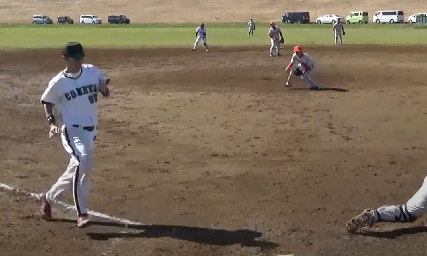 7回E99須藤選手、ディレードスチールでホームイン！