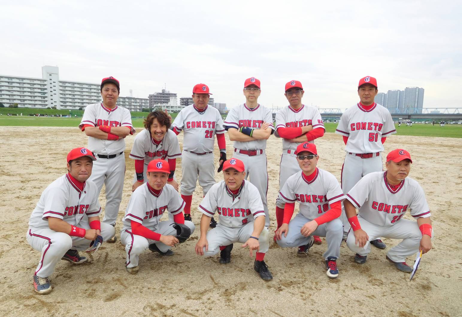 関草Aチーム：Tokyo COMETSのメンバー