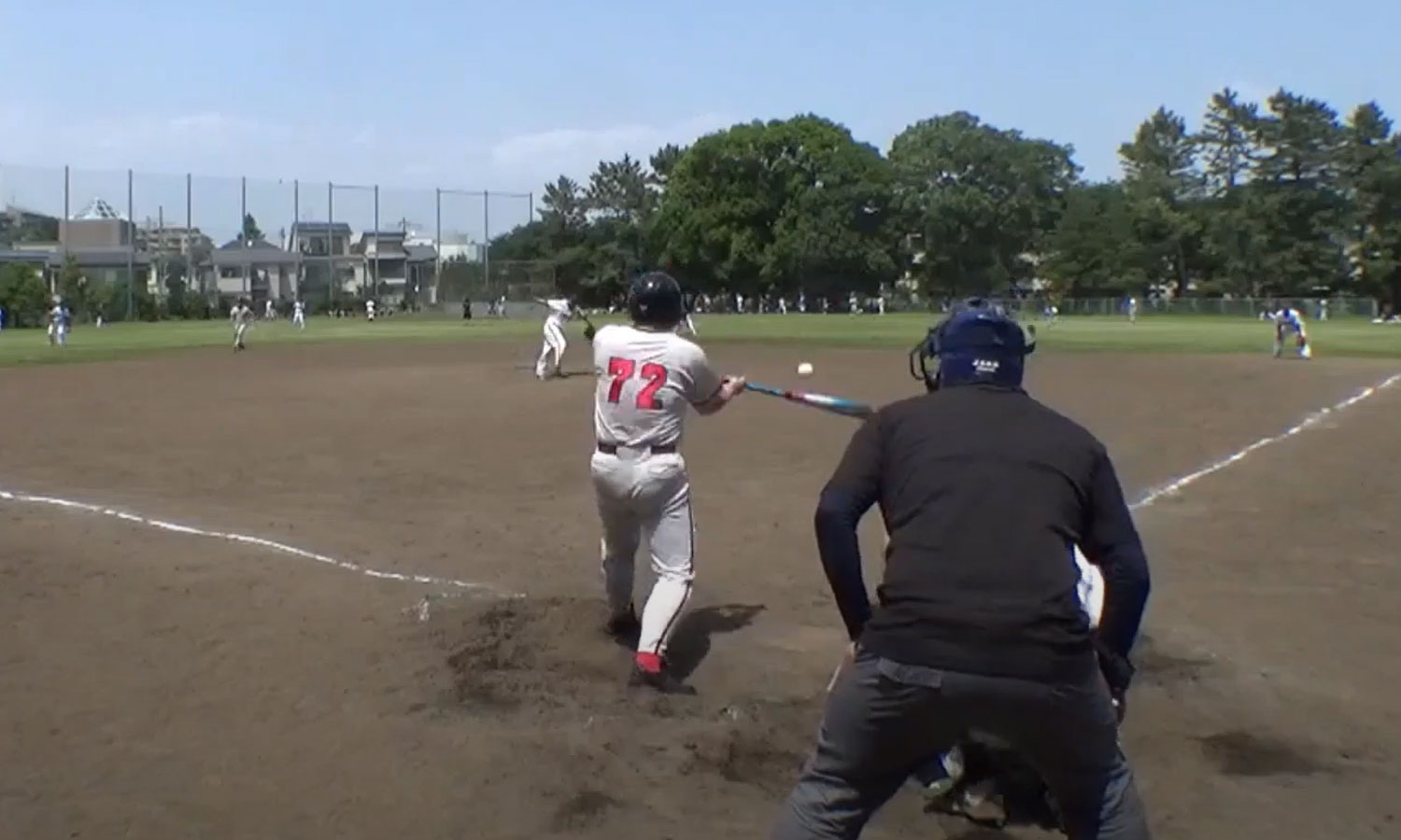 G72吉田選手！逆転2点タイムリー安打を放つ！