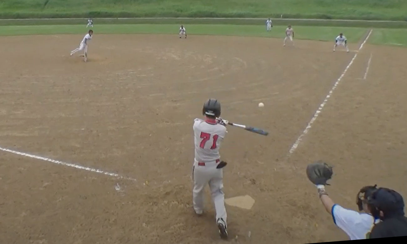 E71後藤選手、芸術的なライト線タイムリー2塁打！