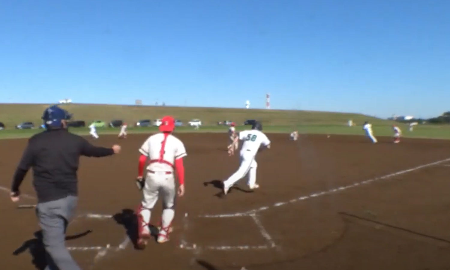 G58田中選手！右前にタイムリーを放つ！