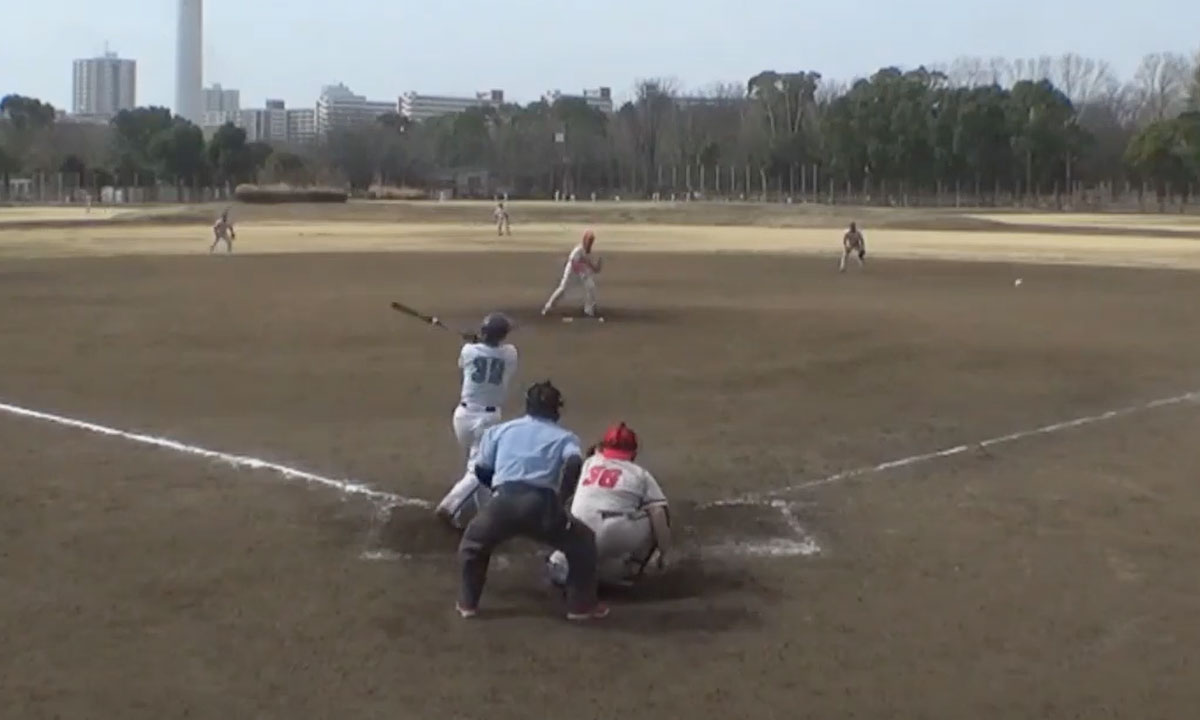 7回表先頭 C39鈴木智選手が2安打目。先発としても好投を見せるが援護なし
