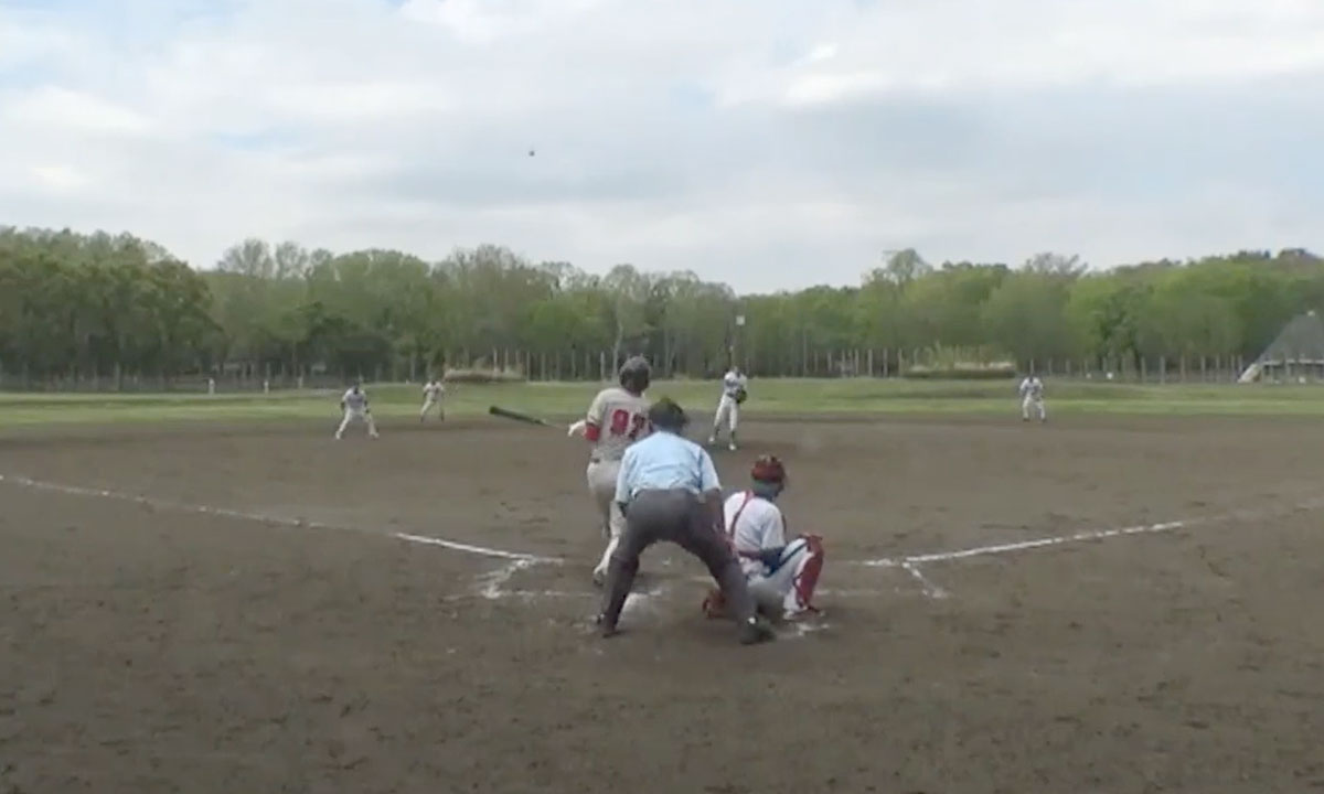 3回ｳﾗ無死23塁 F97ジョンの勝ち越し2点ツーベース。この日完投3安打3打点