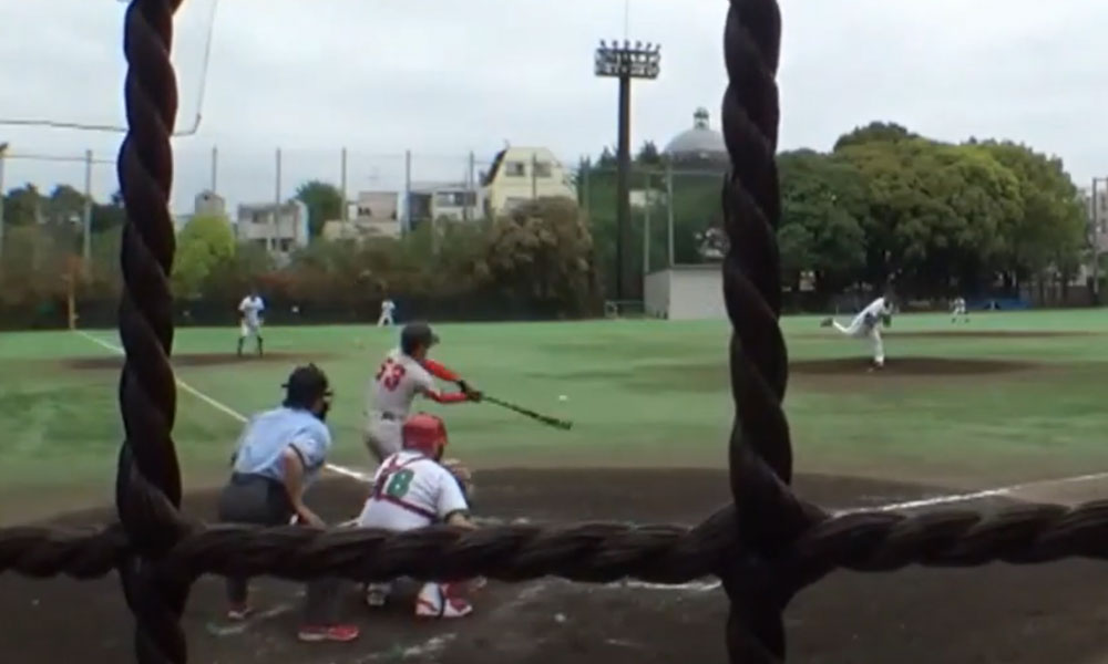 2回ｳﾗ無死1塁 A53玉田が右打席でレフト線にタイムリー2塁打